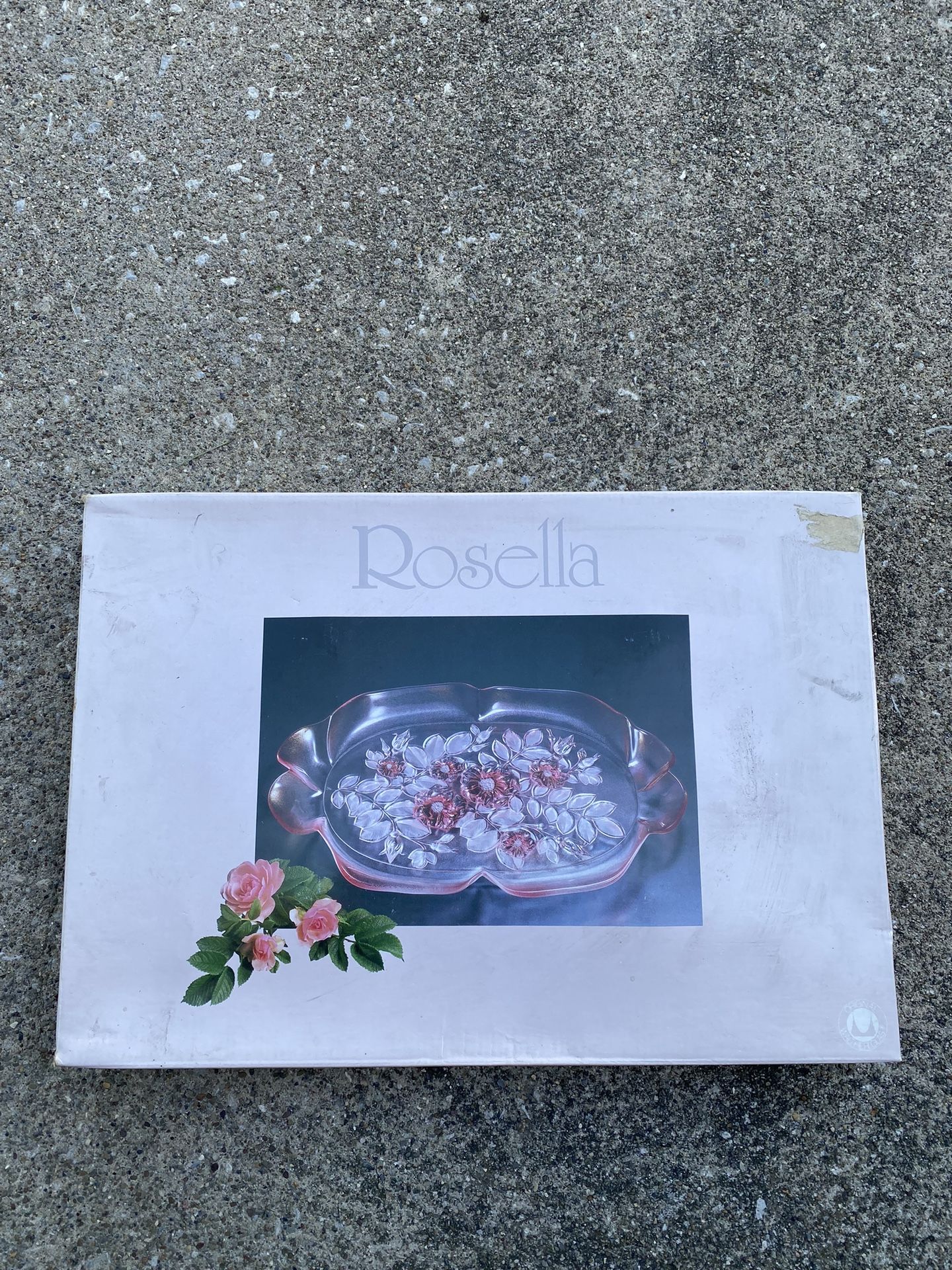 Rosella Pink Glass Tray