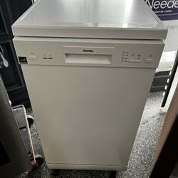 Danby 18” Full Console Portable Dishwasher White 
