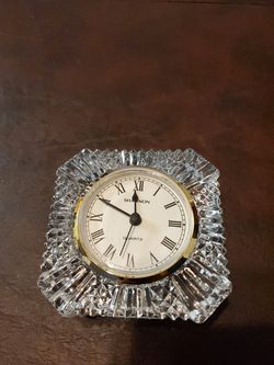 Shannon fine crystal wind star clock 24% lead crystal