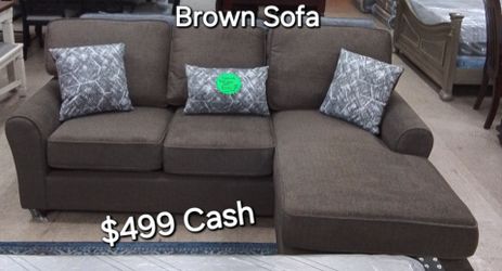 New Brown Sofa only $499 cash