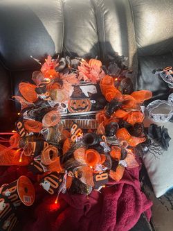 Homemade Halloween wreath