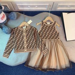Baby fendi dress Set 