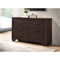 New 59” Dark Brown 6 Drawer Dresser - $579 Retail “open box” - Delivery Available