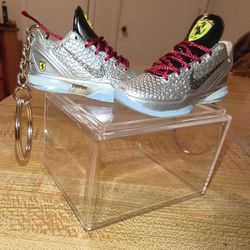 Silver Nike / Ferrari Keychains 