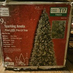 9ft Pre-Lit LED Pine Christmas Tree