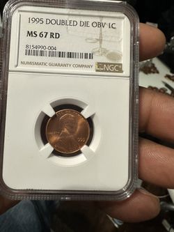 1995 DOUBLED DIE OBV 1c MS67