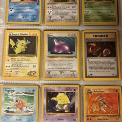 First Editions/Shadowless Pokemon Cards