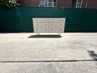 West Elm Modernist Double Dresser Chest Of Drawers Cabinet