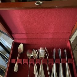 HM Rogers Silverware In Box