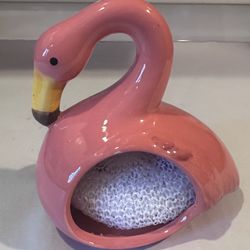 Flamingo Dish Sponge Holder