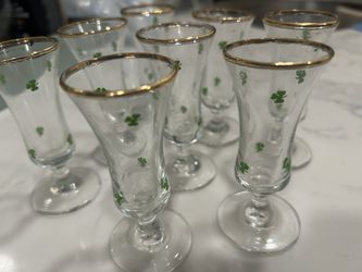 Vintage Shmarock Shot Glasses / Cordials for St. Patrick’s Day