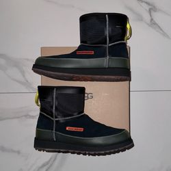 UGG x Heron Preston Classic Mini Tech WP Black Boots Size 10