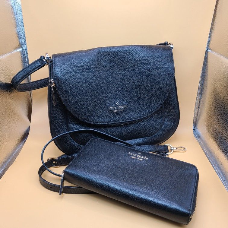Kate Spade Black To Their Crossbody Bag With Wallet
