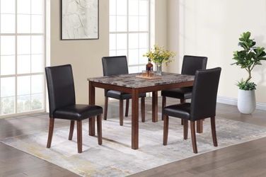 Brand New 5-Piece Dining Table Set with Chairs
