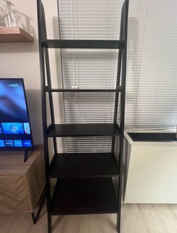 5-Shelf Solid Wood Ladder Bookcase