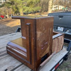 sewing table with stool