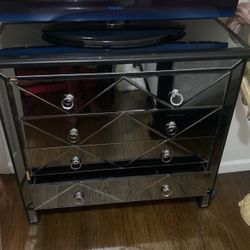 Mirrored Bedroom Furniture 3 Pieces 