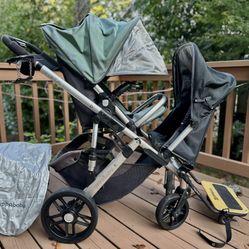 Uppa Baby Double Stroller And PiggyBack
