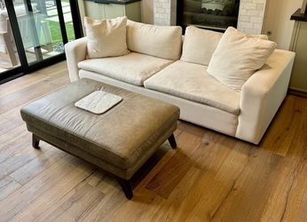 Leather Ottoman / Coffee Table