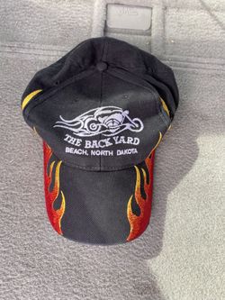 "THE BACK YARD BEACH, NORTH DAKOTA" black cotton twill 