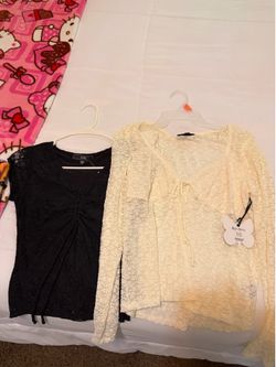 Black & white shirt xs and small