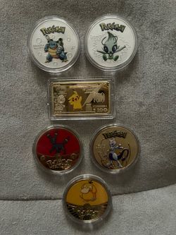 $15 Each Pokémon Collector Coins