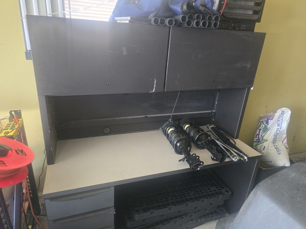 Steel Desk W/ Hutch
