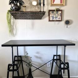 Black Standing Adjustable Desk