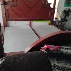 Solid wood King Bed