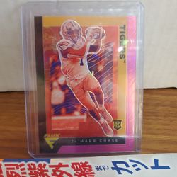 JaMarr Chase RC Rookie PINK Prizm Refractor Cincinnati Bangals 