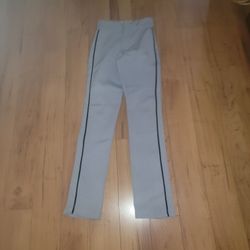 Gray Youth Medium Baseball Pants