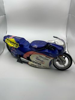 Model Car - Blue Suzuki Motorcycle - Action  SUNOCO   APC-98-408