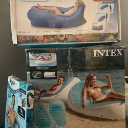 Air Chair , Complete Set Chair For The Pool, Connect Float