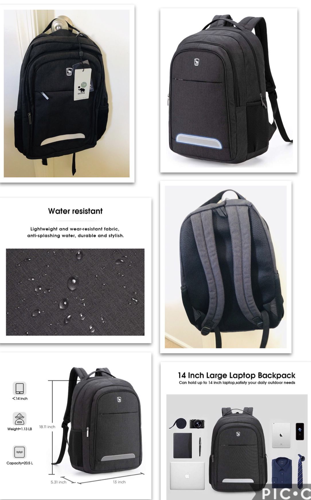 New OIWAS 14 Inch Laptop Backpack (cash & Pick Up Only)