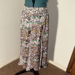 Floral Print Skirt 