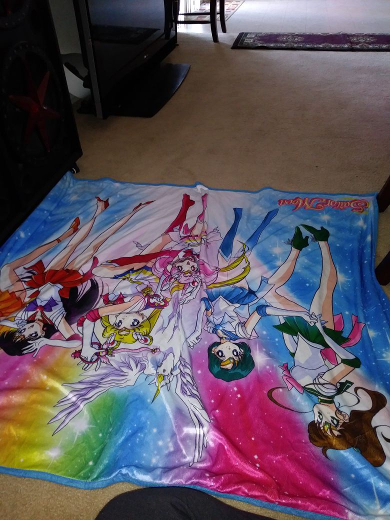 Sailor moon throw blanket