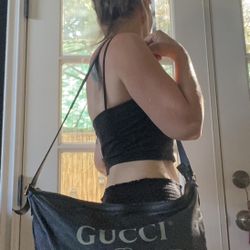 Authentic Gucci Half Moon Leather XL Hobo Handbag Bag $1750