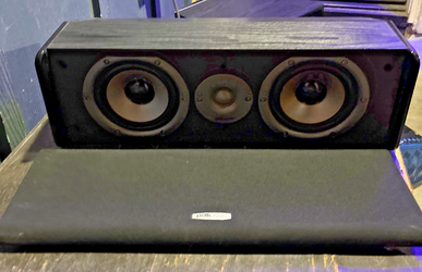Polk Audio CS10 Center Channel Speaker Home Theater 20×10×6.5in Works