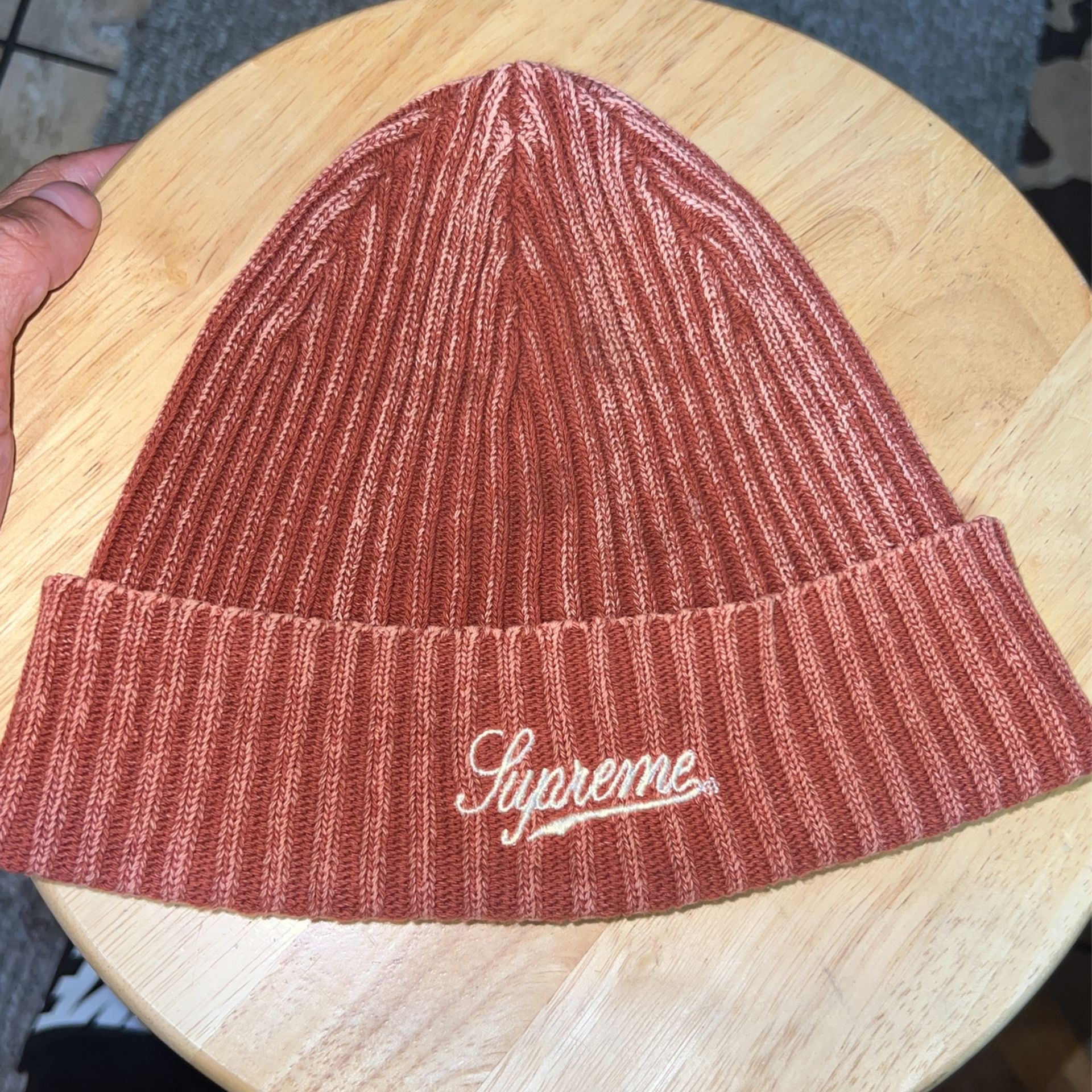 Supreme Bleached Copper Beanie Hat 