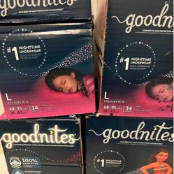 Kids Goodnites Underwear $20 Each