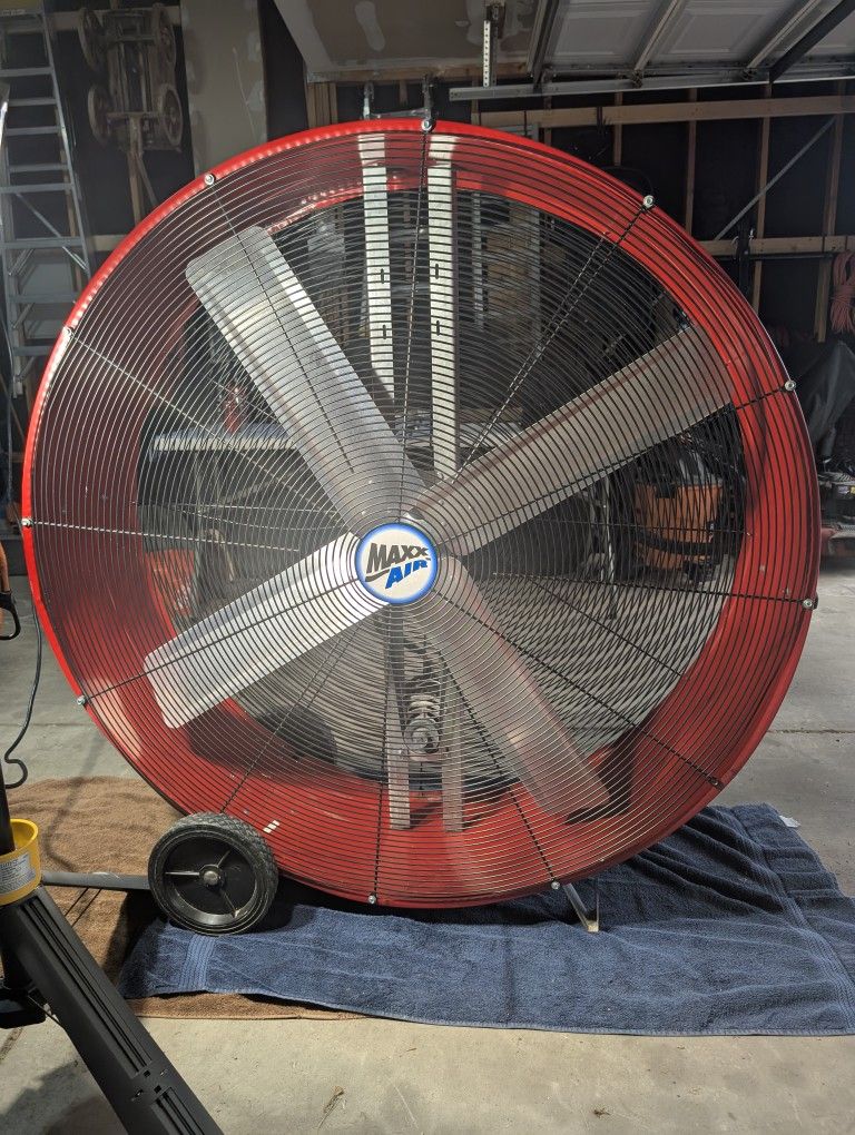 Maxx Air BF48 Industrial 48β Belt Drive Drum Fan Heavy Duty