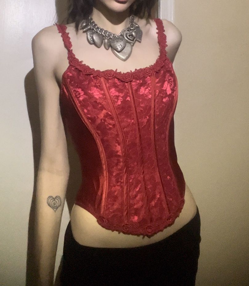 Shirley Of Hollywood Corset Lace Top 
