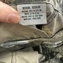 Army ACU Pants And Jackets 4 Total Sets