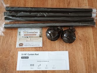 New Curtain rod Kamanina 32-58" adjustable curtain rod