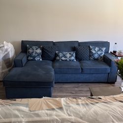 Gently Used L Couch W Storage 