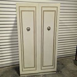 Vintage Metal Wardrobe Cabinet