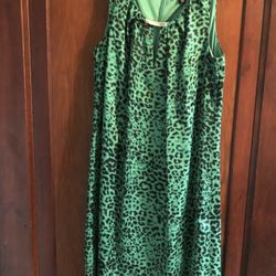 New Small Green/black dana buchman Cocktail / Party Dress