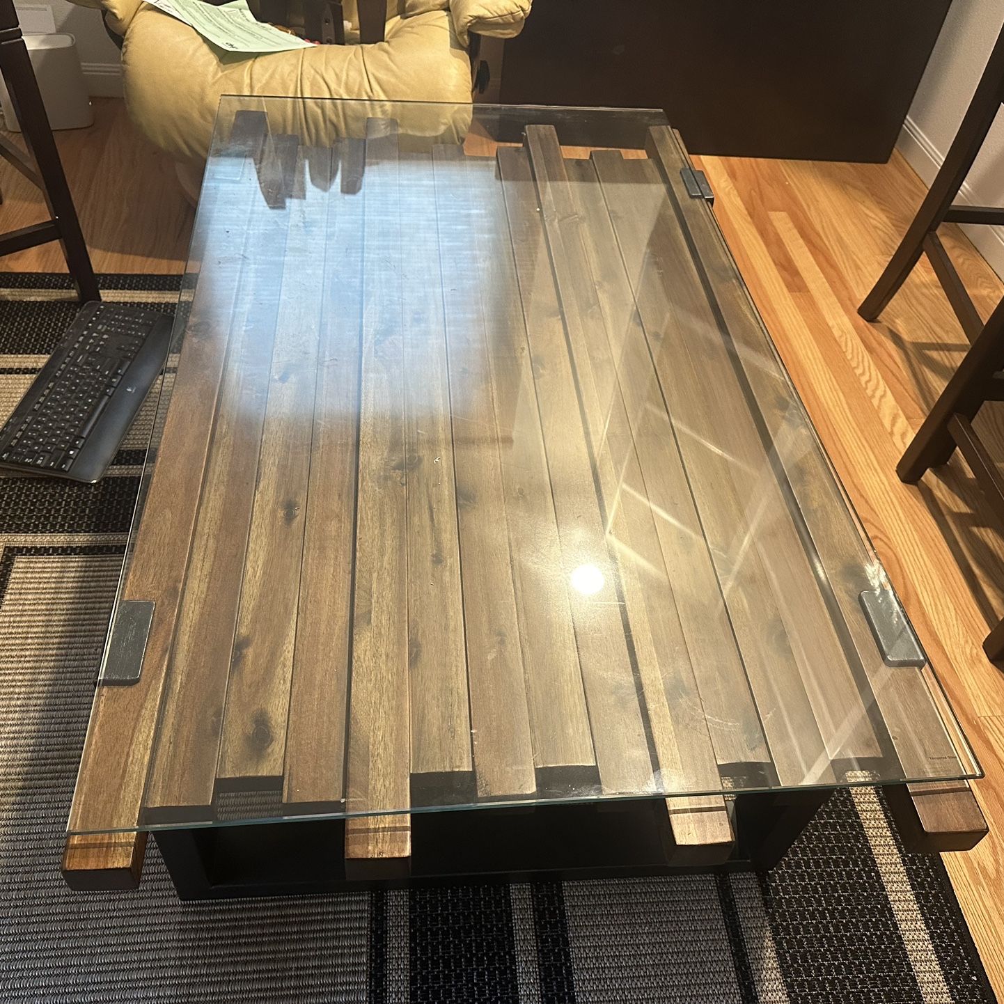 Glass Top Coffee Table