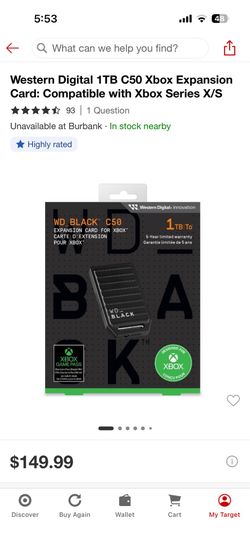 Xbox 1tb storage expansion card new