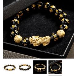 Feng Shui Black Obsidian Wealth Bracelet